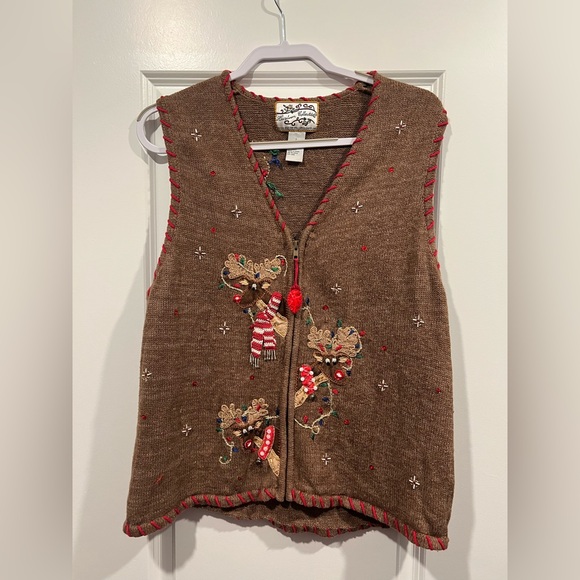 EUC vintage holiday vest - Picture 1 of 3